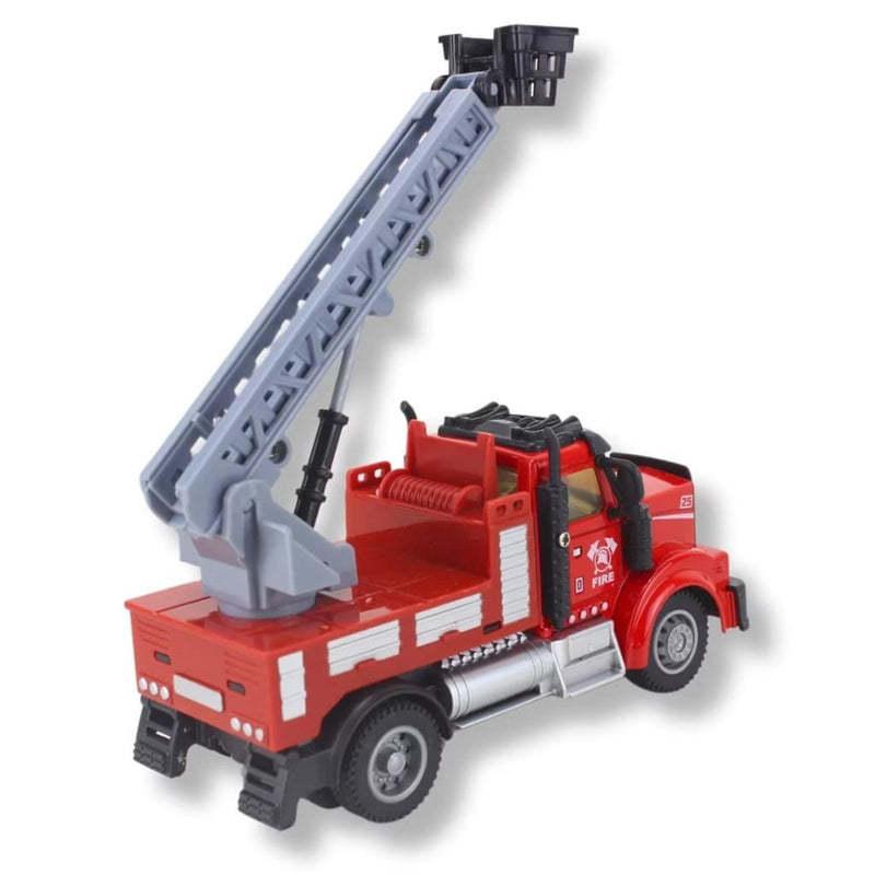 Caminhão de Controle Remoto Fire Truck Bombeiro 1:64 Com Luz Brinquedo