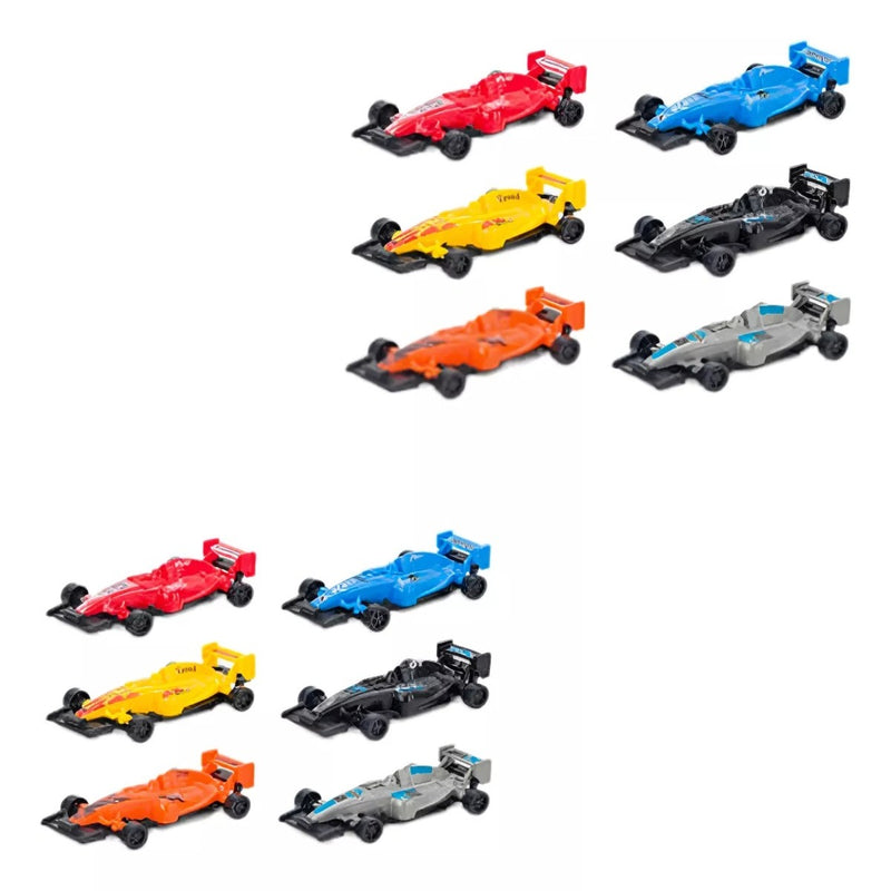 Kit 6 Mini Carrinhos De Formula 1 Com 2 Pistas