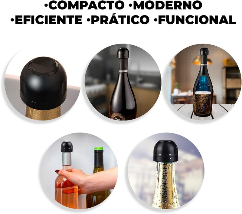 Tampa De Silicone A Vácuo Para Garrafa De Vinho Tinto Selada / Garrafa De Champanhe