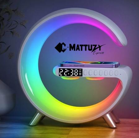 LZP - Luminária G Speaker Multifuncional - Carregamento Rápido - Mattuzy™