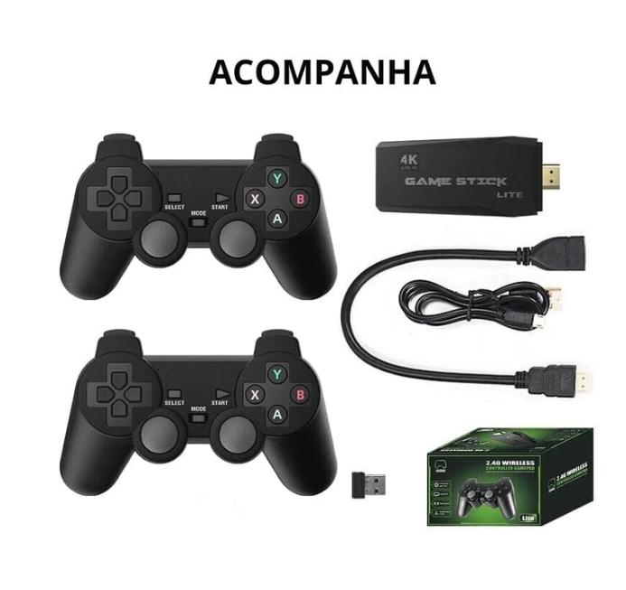 GAMESTICK RETRÔ ULTRA + 2 CONTROLES